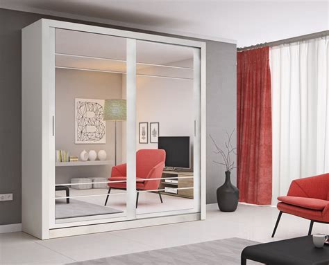 Sliding wardrobe doors that can be painted if you feel confined to the colors available for the plain panel and vinyl panel, you can always choose the full adjustment. Aran Sliding Mirror Wardrobe 203cm - BigMickey.ie