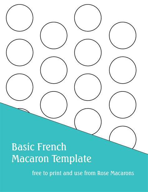 Macaron Cookies Macaron Recipe Macaroons Macaroon Template French