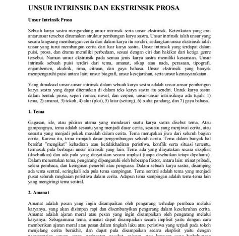 Teks Drama Bahasa Jawa Singkat Beserta Unsur Intrinsiknya – DIKBUD