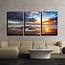 Wall26 3 Piece Canvas Wall Art  Beautiful Cloudscape Over The Sea