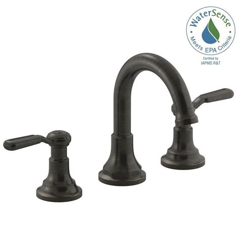 Repairing a bathroom sink faucet could preserve the room's look, but hiring a plumber to replace the lavatory faucet often proves more cost effective. KOHLER Worth 8 in. 2-Handle Widespread Bathroom Faucet in ...