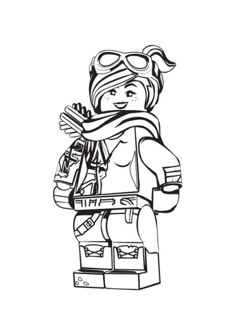 Emmet was an ordinary fellow who was mistaken for an extraordinary lego and the key to saving the world. Kids-n-fun.com | Coloring page Lego movie 2 Lucy 2