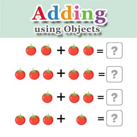 Adding Using Objects Set 5 Iworksheets Free Interactive