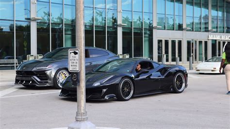 4k Supercars In Miami Car Spotting Compilation Lamborghini