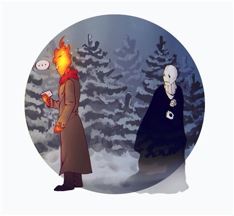 Grillby And Gaster By Kuzmich Isterich Anime Undertale Undertale