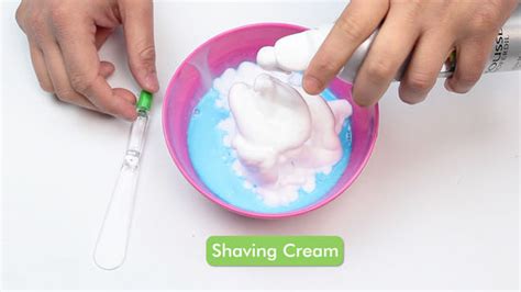 3 ways to make slime without any glue or borax wikihow. How to make slime with shaving cream without borax ...