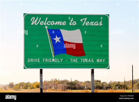 Welcome Texas Sign High Resolution Stock Photography And Images Alamy