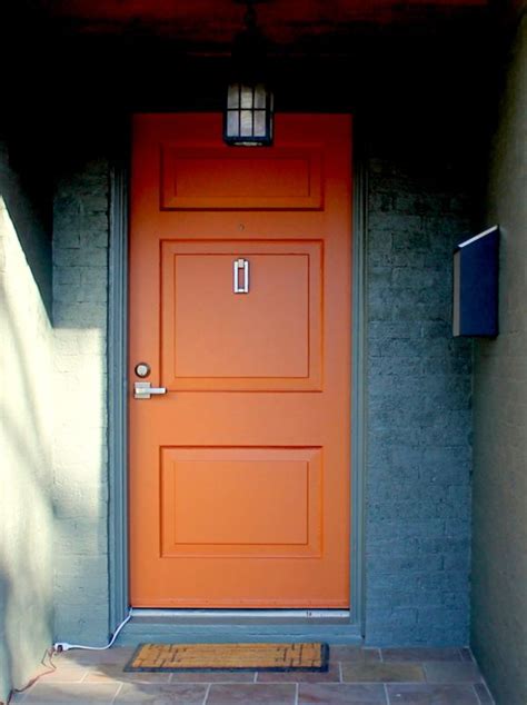 Orange Door Paint Colors Paintcolor Ideas Whiter Than The Whitest