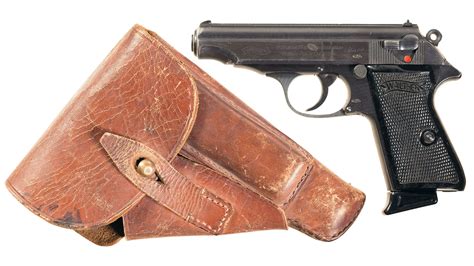 Nazi Military Walther Pp Pistol With Holster Rock Island Auction