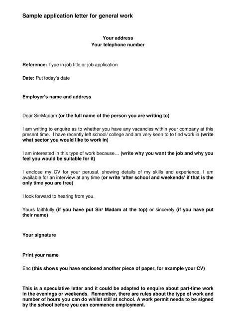 For example, you are writing an application for a job. Employment Application Job Letter Format | Templates at ...