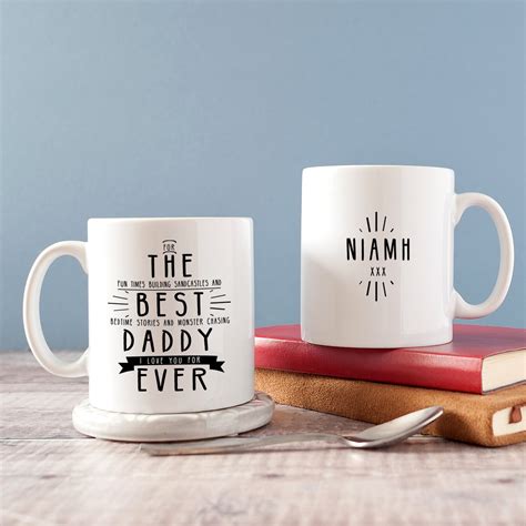 Best Daddy Mug Personalised Dad Mug With Secret Message Mug Etsy Polska