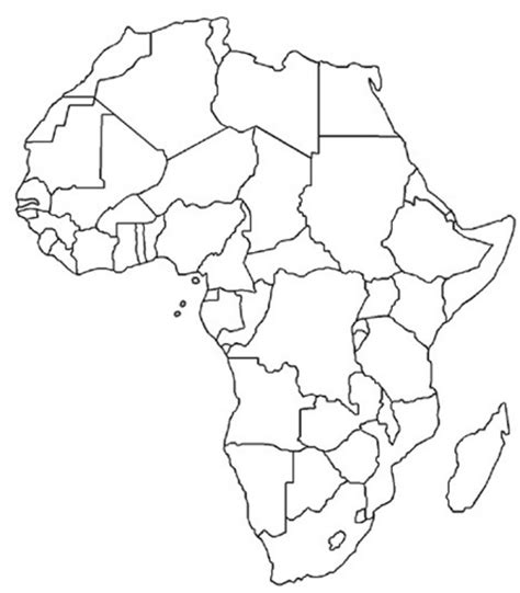 Free Blank Printable Of Africa World Map Printable Africa Map