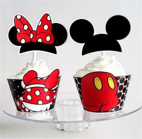 So Precious Mickey And Minnie Free Printable Cupcake Wrappers And