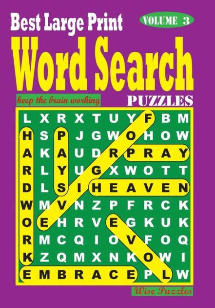 Best Large Print Word Search Puzzles Vol 3 By Wise