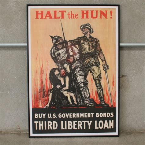 Original Halt the Hun 1981 WW1 Print