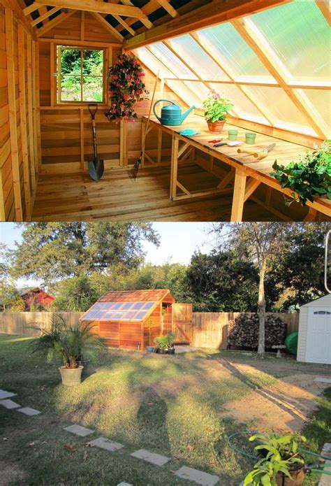 Small Cedar Greenhouse Kits Wooden Greenhouse Sheds Garden Sunhouse