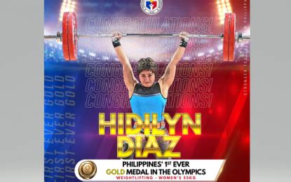 Hidilyn Diaz Wins PHs First Ever Olympic Gold Philippine News Agency