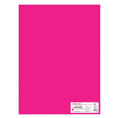 Poster Board 22 X 28 Assorted Colors Pack Of 5