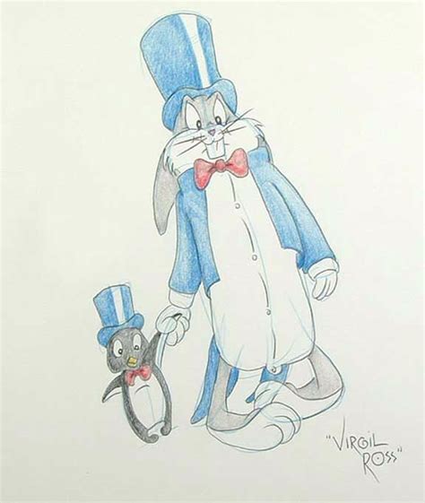 Virgil Ross Drawing Of Bugs Bunny Drawings Bugs Bunny Art