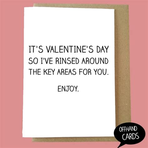 Items Similar To Funny Valentines Day Card Rude Card Sexual Humour