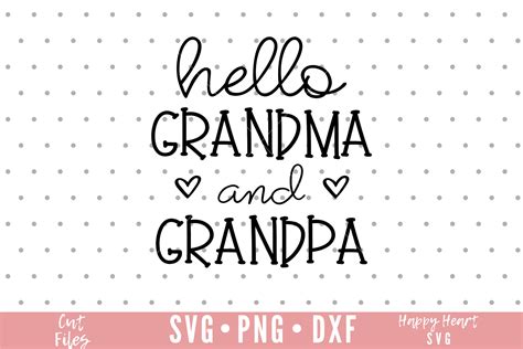 Hello Grandma And Grandpa Svg Pregnancy Announcement Svg Etsy
