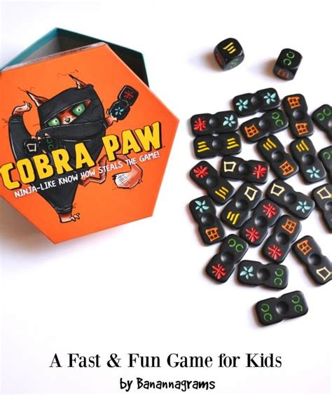 New Game From Bananagrams Cobra Paw Cat Games For Kids Fun Games