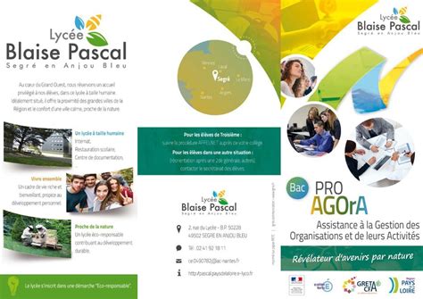 Bac Pro Agora Ex Gestion Administration Lycée Blaise Pascal