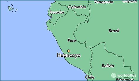 Where Is Huancayo Peru Huancayo Junin Map