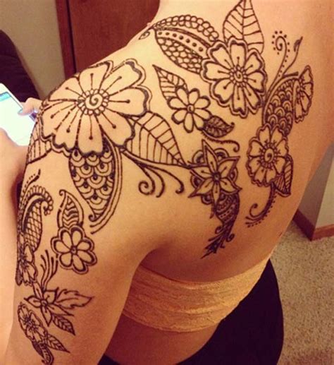 Henna Mehndi Tattoo Designs Idea For Shoulder Tattoos Ideas