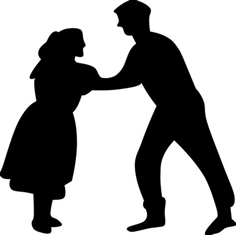 Free Photo Square Dance Silhouettes Two People Dancers Couple Max Pixel