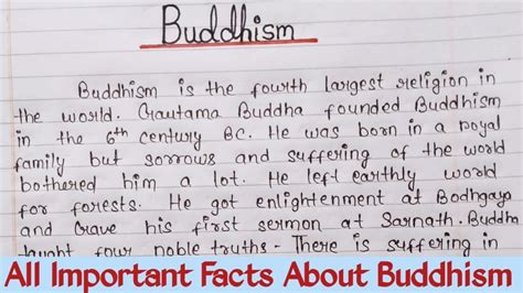 All Important Facts About Buddhism Importance Of Buddhism Essay Buddhism Religion Paragraph
