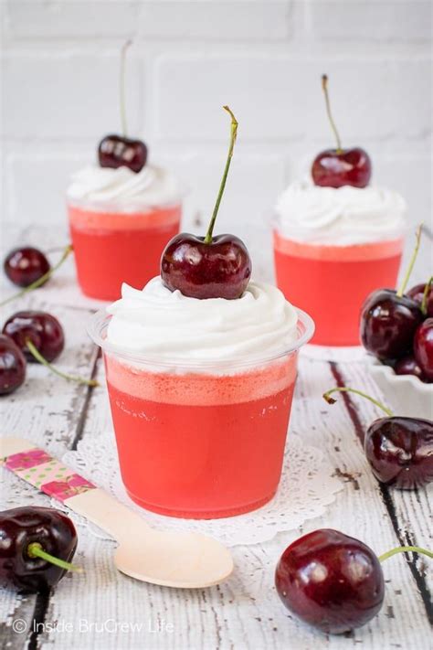This large dessert is great for gatherings. Low Carb Cherry Jello Parfaits - this easy two ingredient ...