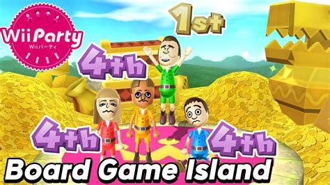 wii party board game island gameplay yang xuang vs gabi vs rainer vs greg alexgamingtv youtube