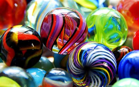 Colored Glass Marbles Hd Wallpapers