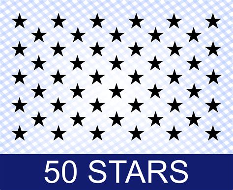 50 Stars Svg File