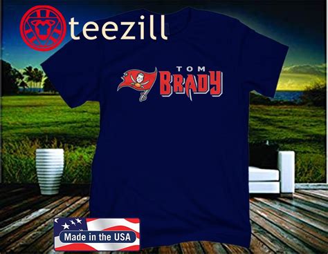 Tom Brady Shirt Tampa Bay Buccaneers Flag Logo T Shirt Teezill