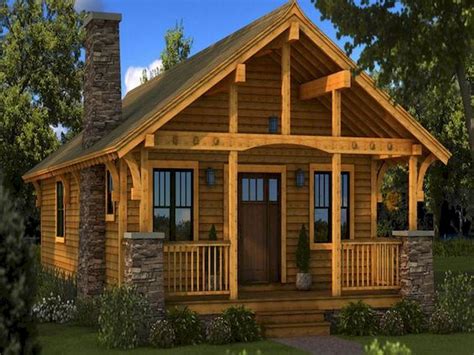 70 Fantastic Small Log Cabin Homes Design Ideas 2 Small Log Cabin