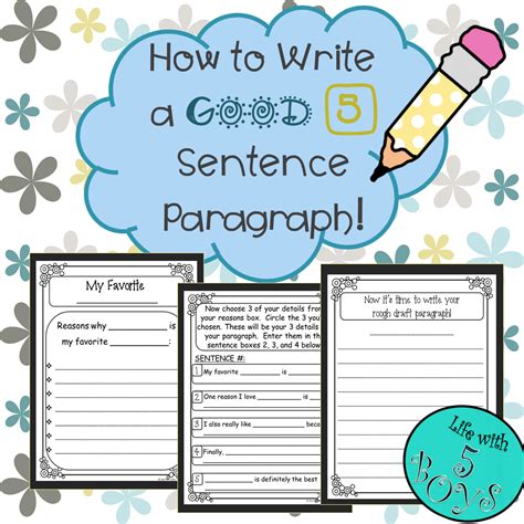 How To Write A Good 5 Sentence Paragraph Made By Teachers