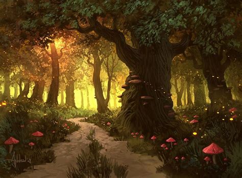 40 Epic Digital Paintings Fairy Garden Ideas Enchanted Forest Forest
