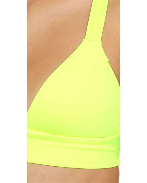 Vitamin A Neutra Bikini Top In Yellow Lyst