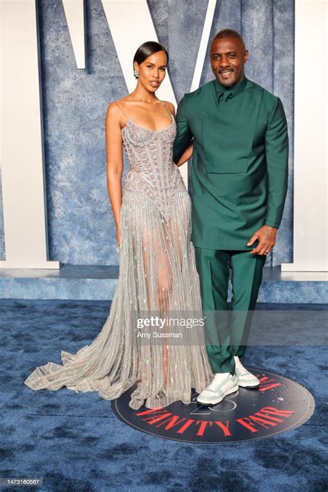 Idris Elba And Sabrina Dhowre Elba Attend The 2023 Vanity Fair Oscar