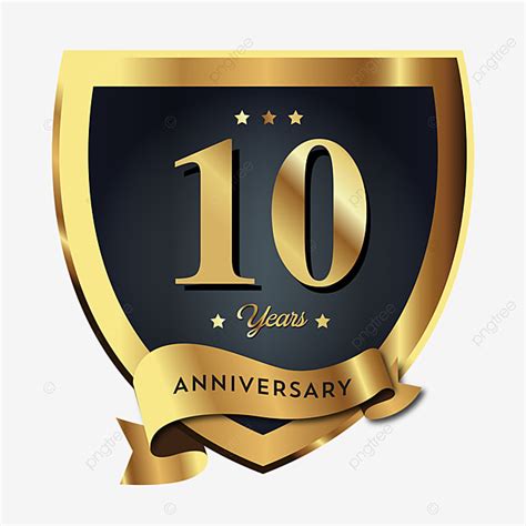 August 17, 2021, 5:34 am. 10th Anniversary Badge Logo Icon, Anniversary, 10 ...