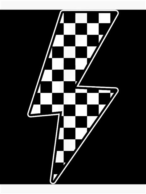 Checkered Lightning Bolt Photographic Print For Sale By Toanquocmo