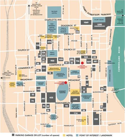 Nashville, TN Tourist Map | Nashville | Pinterest | Tourist map and