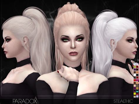 Lana Cc Finds Paradox Female Hair By Stealthic Женские волосы