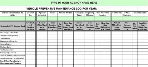 The goal is to prevent bigger problems by finding and. Vehicle Maintenance Log Excel Template | Vehicle maintenance log, Preventive maintenance ...