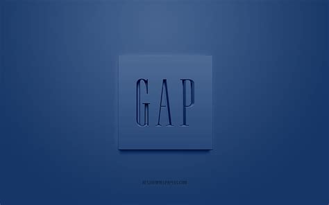 2k Free Download Gap Logo Blue Background Gap 3d Logo 3d Art Gap