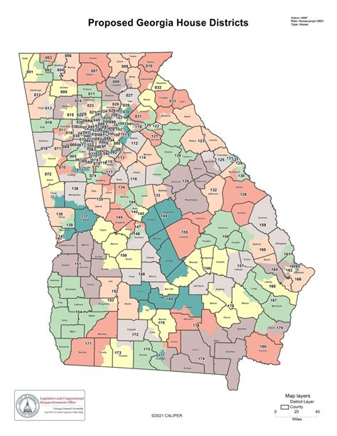 Georgia House District Map