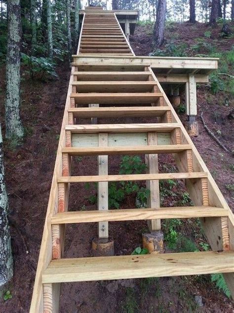30 Exciting Wooden Diy Stairs Designs For Outdoor Page 27 Of 30 Diy