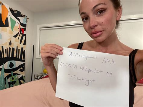 Abigail Mac Ama Its Also The Last Day You Can Get Off My Fleshlight Using Code Happyhappy
